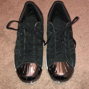 Adidas Black Suede Sneakers